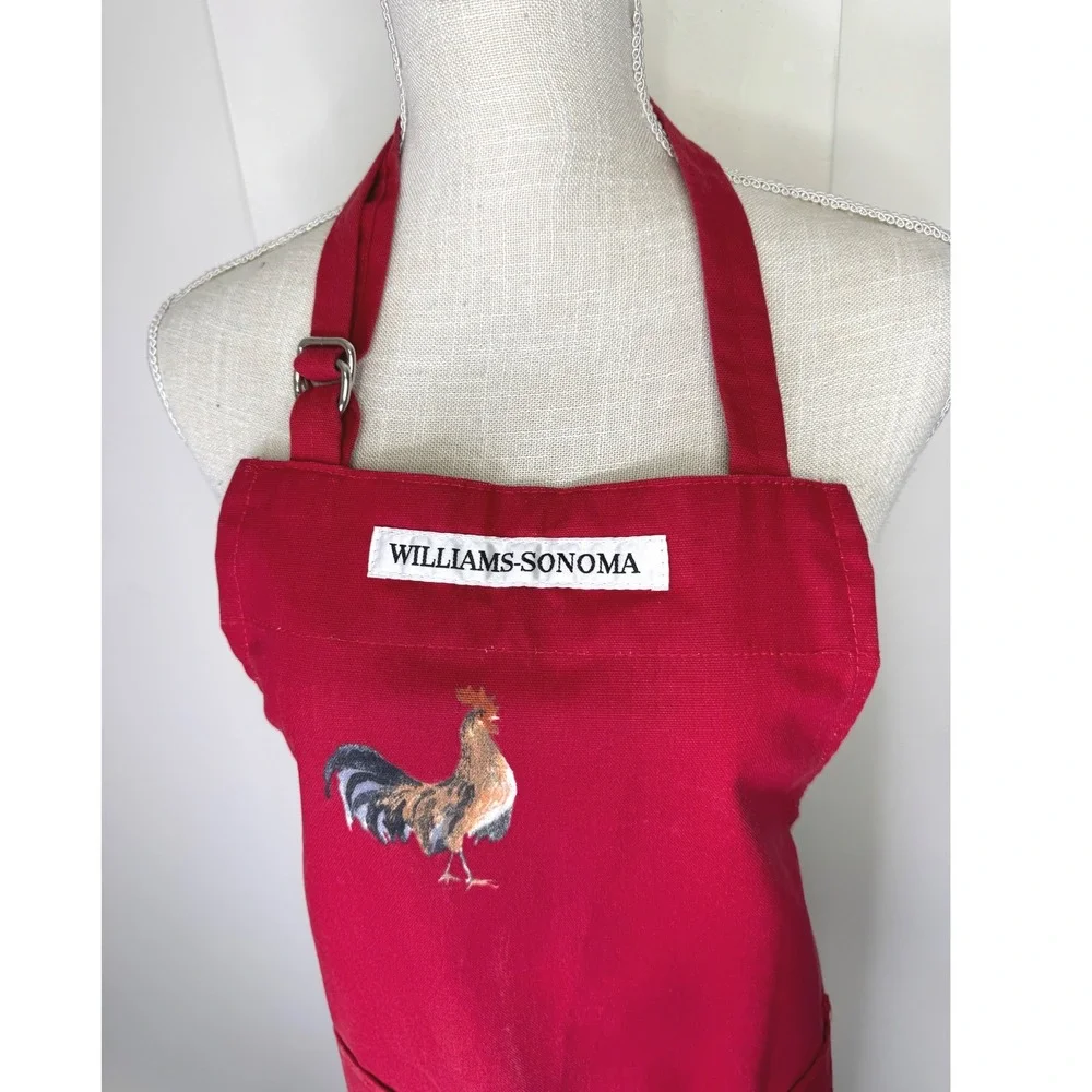 Williams Sonoma Rooster Apron Red